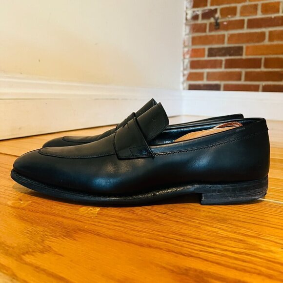 Church\'s Sears Black Penny Loafers Shoes Mens US 11.5 Includes Shoe Trees main image 6